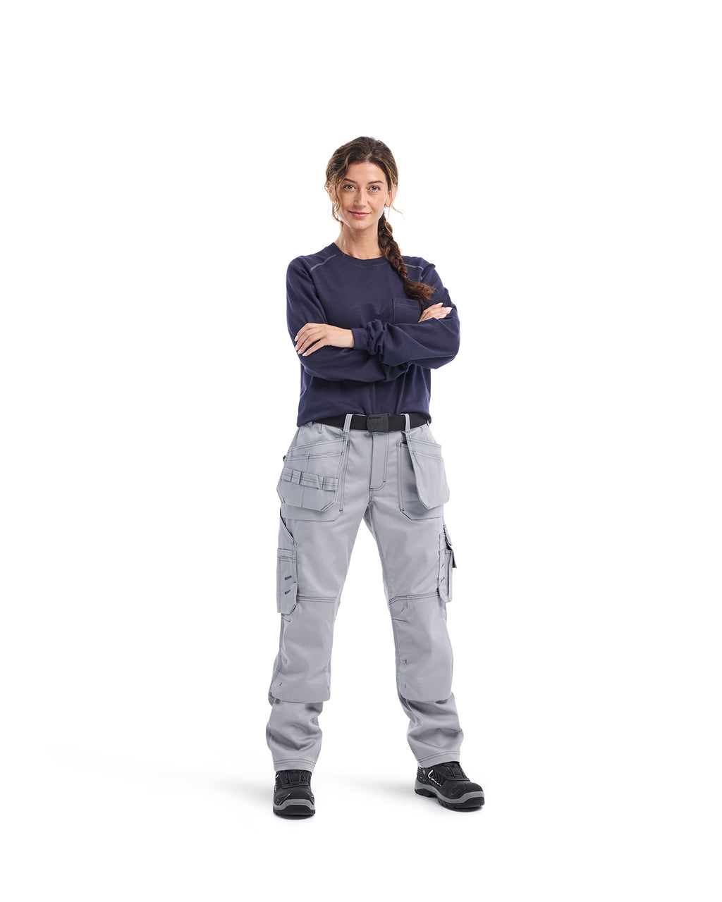 Women's FR Pant With Utility Pockets - Light grey