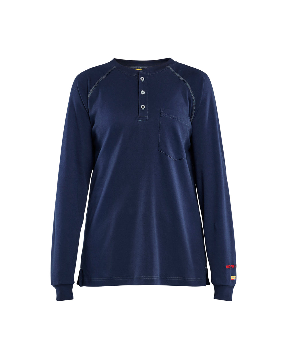 Women's Flame Resistant Henley - Navy blue