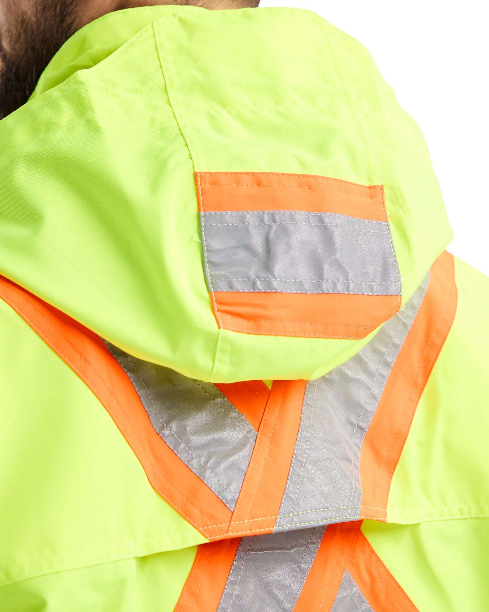 HI-VIS SHELL JACKET - Yellow Hi-viz/Black