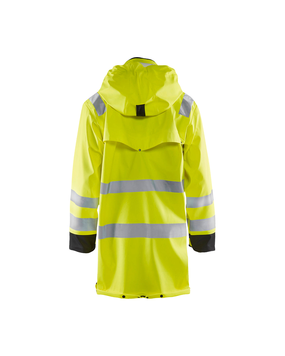 Hi-Vis Rain Coat - Yellow Hi-viz/Black