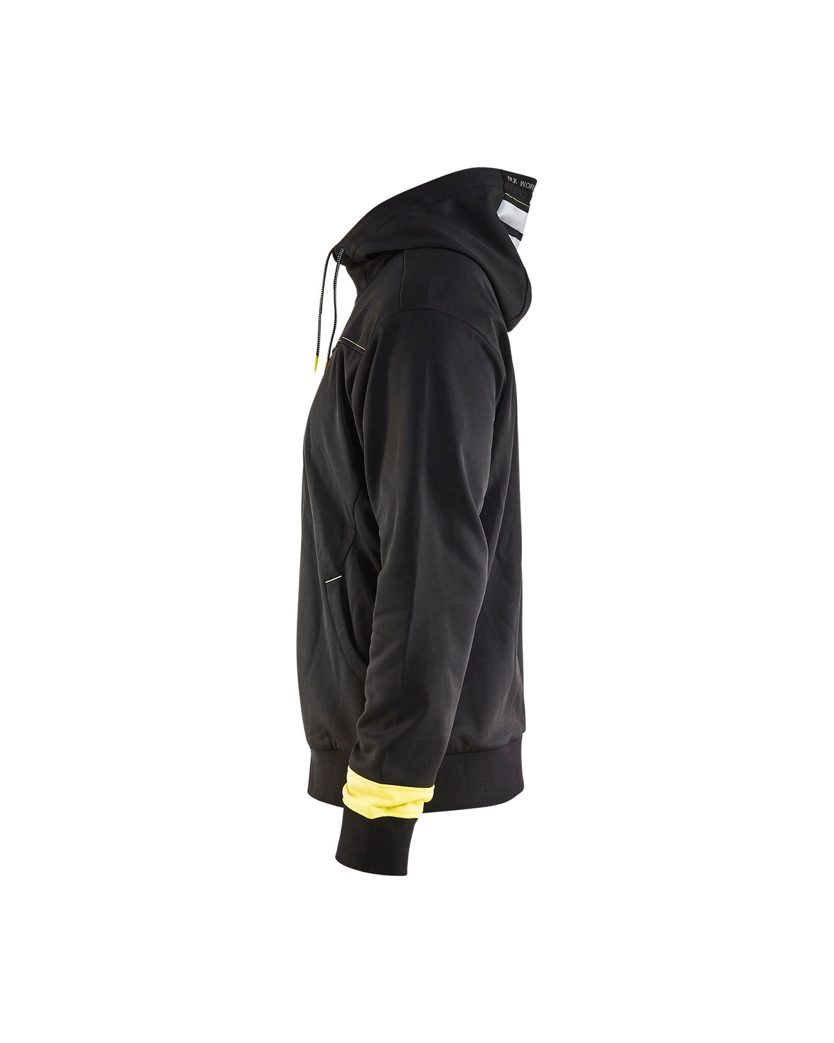 Visibility Full Zip Hoodie - Black/Yellow Hi-viz