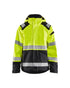 Hi-Vis Premium Shell Jacket - Yellow Hi-viz/Black