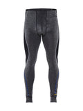 CHAUD – CALEÇON LONG  100 % MÉRINOS - Gris/Noir