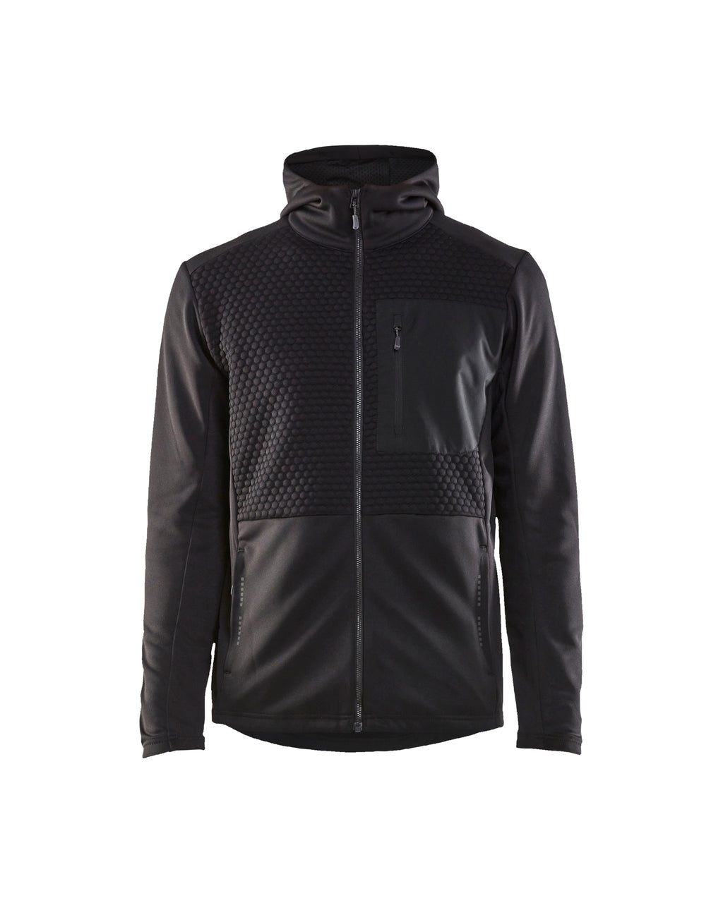 Hooded Tech Jacket - Black