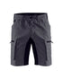 Service Shorts With Stretch - Grey/Black