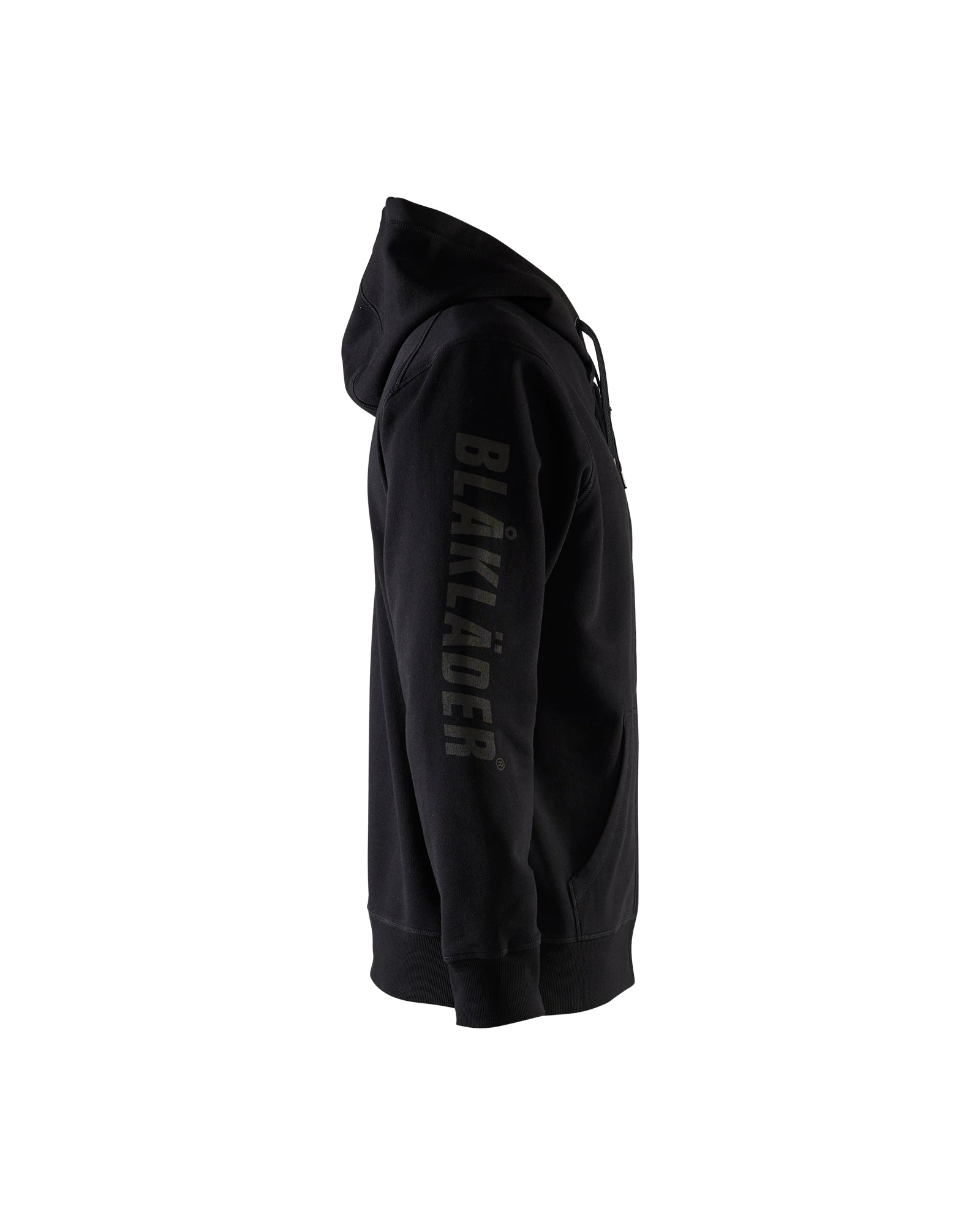 Chandail zippé à Capuche Avec Logo - Noir