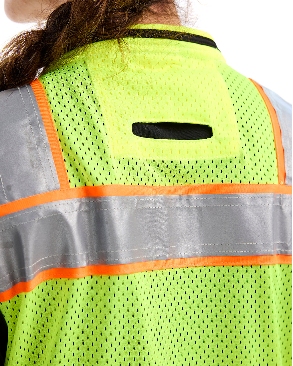 US Women's Hi-Vis Surveyor's Vest - Yellow Hi-viz/Black