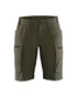 Women's Stratus Lite Stretch Shorts - Dark Olive Green / Black