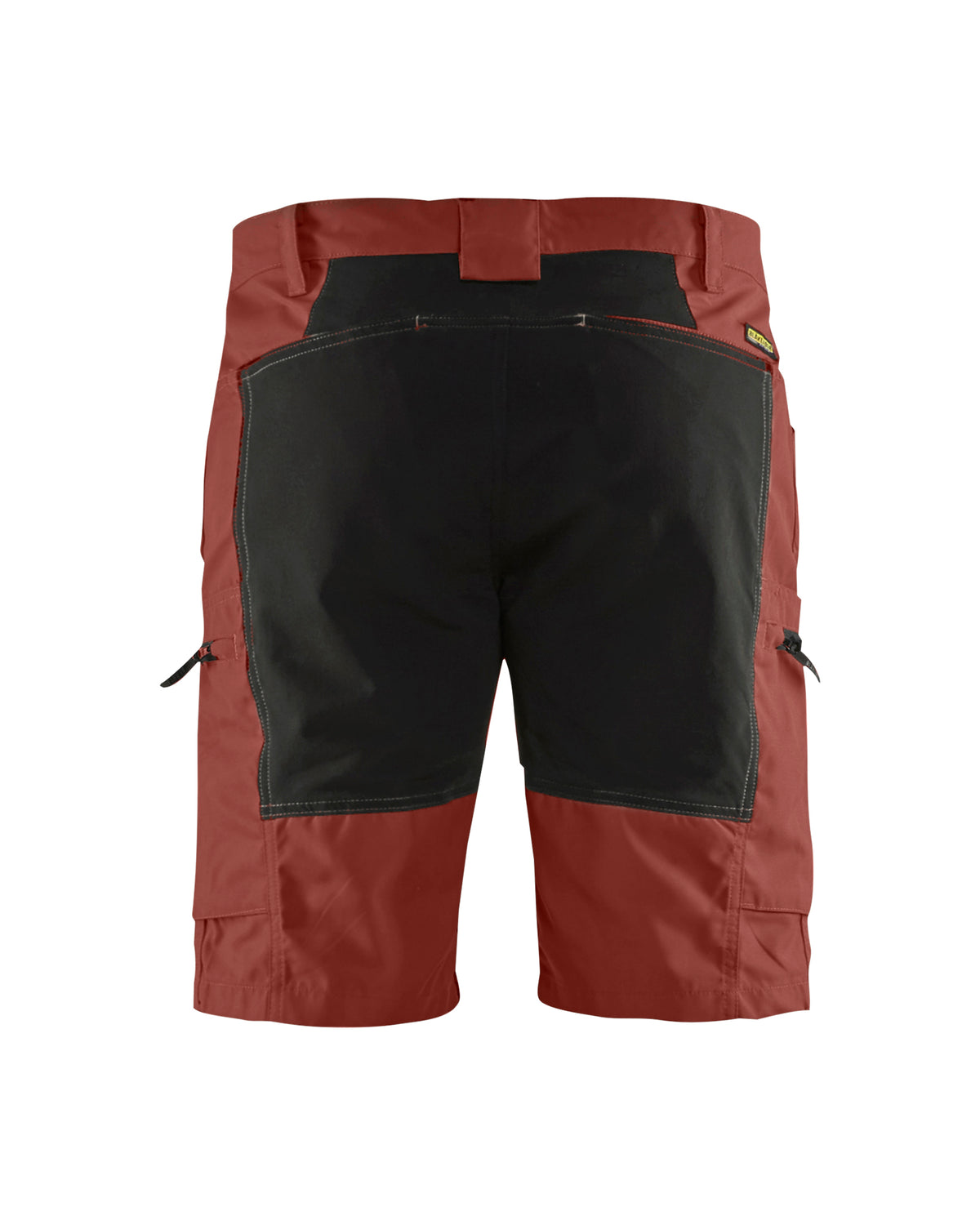Service Shorts With Stretch - Burned Red/Black