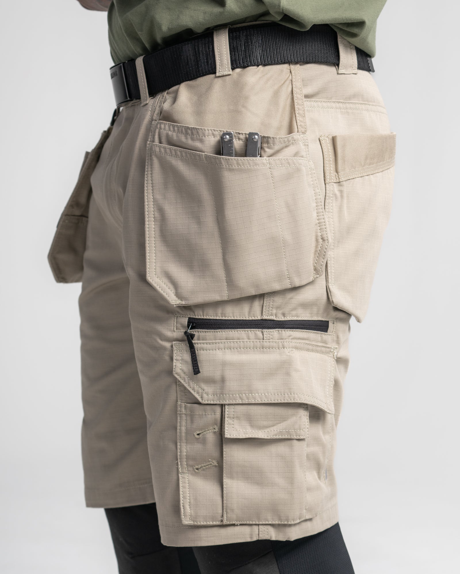 Ripstop Shorts - With Utility Pockets - Black