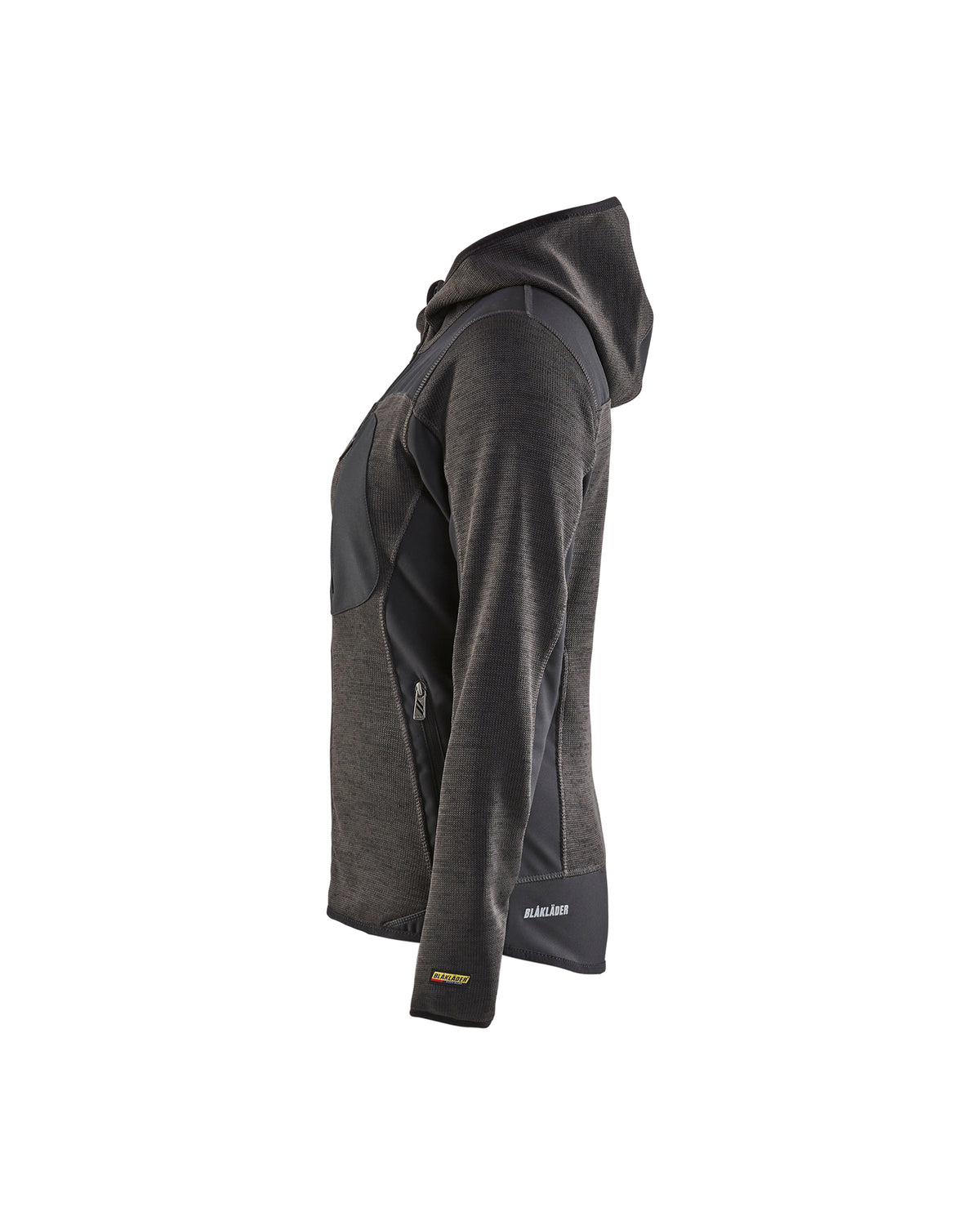 Veste Tricotée pour femmes - Gris Fonce/Noir
