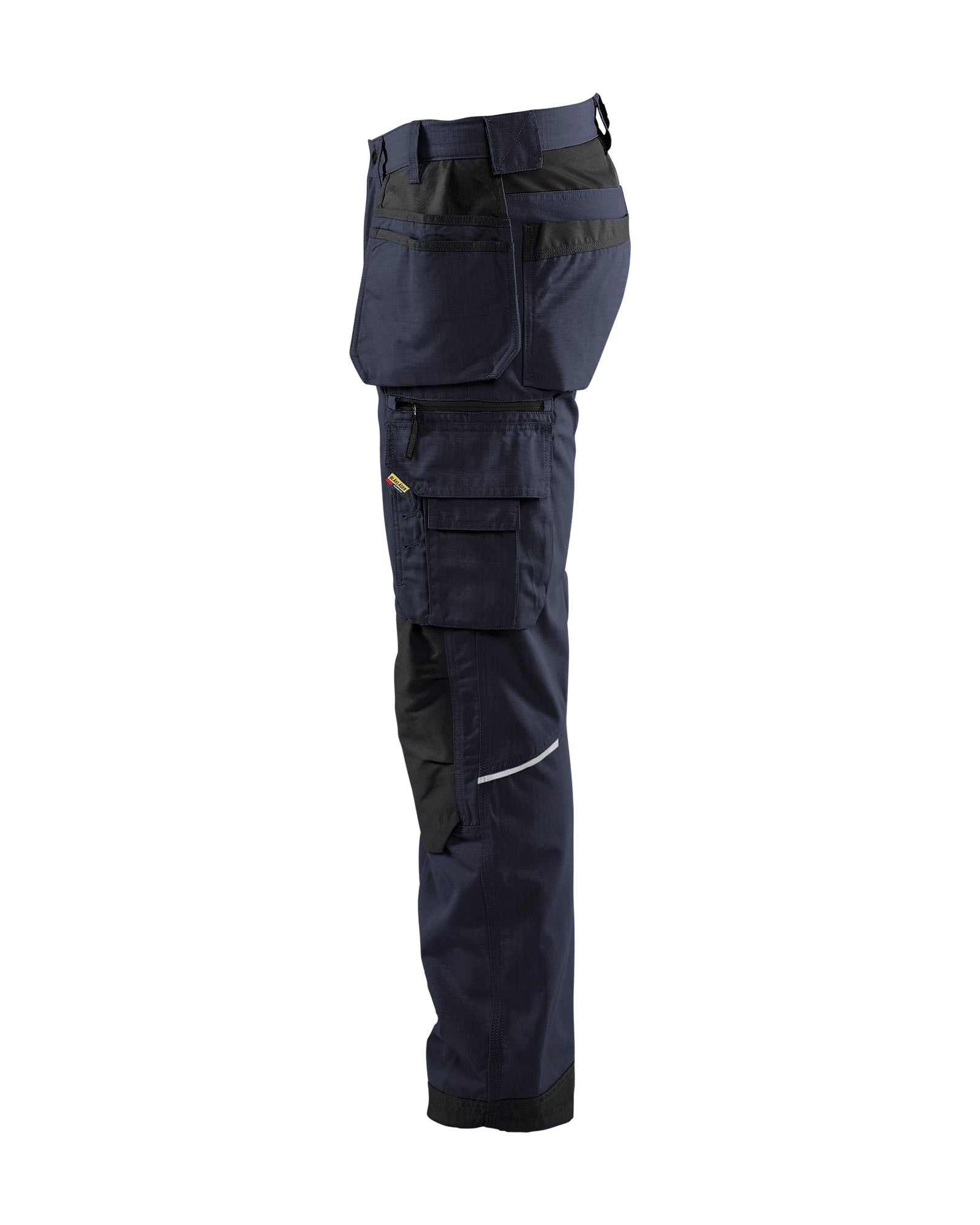 Ripstop Pants With Utility Pockets - Dark navy blue