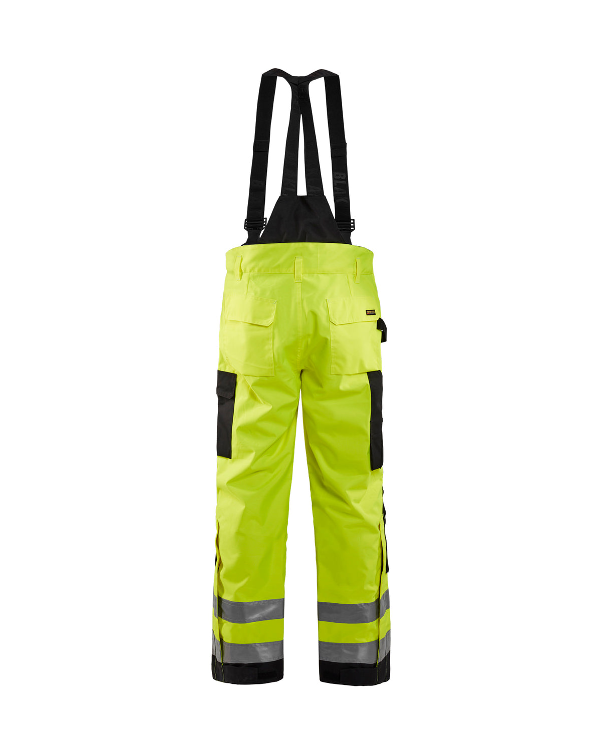 Hi-Vis Shell Suspender Pants - Hi-Vis Yellow / Black