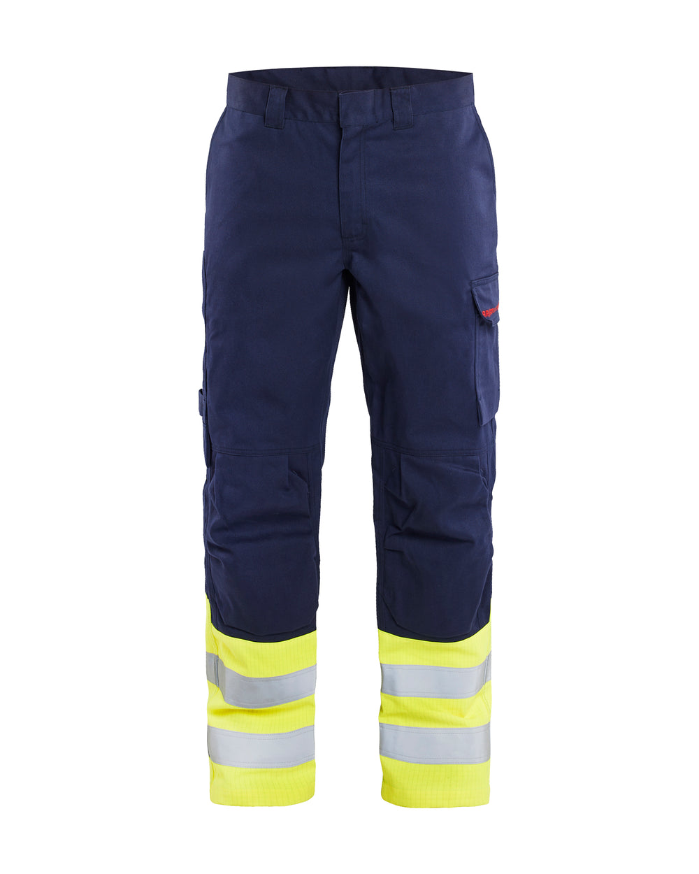 Flame Resistant Visibility Pants - Navy blue/Yellow Hi-viz