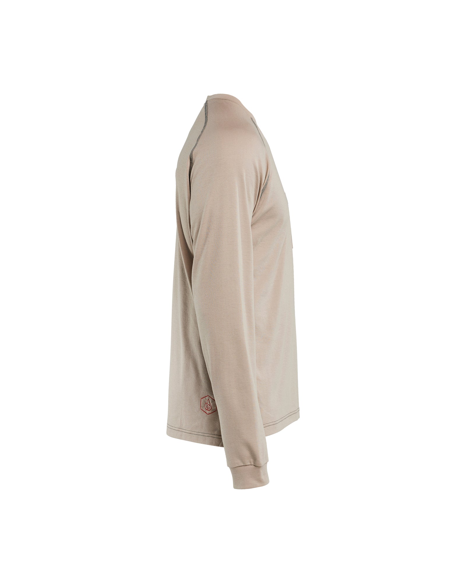 Flame Resistant Long Sleeve T-Shirt - Stone