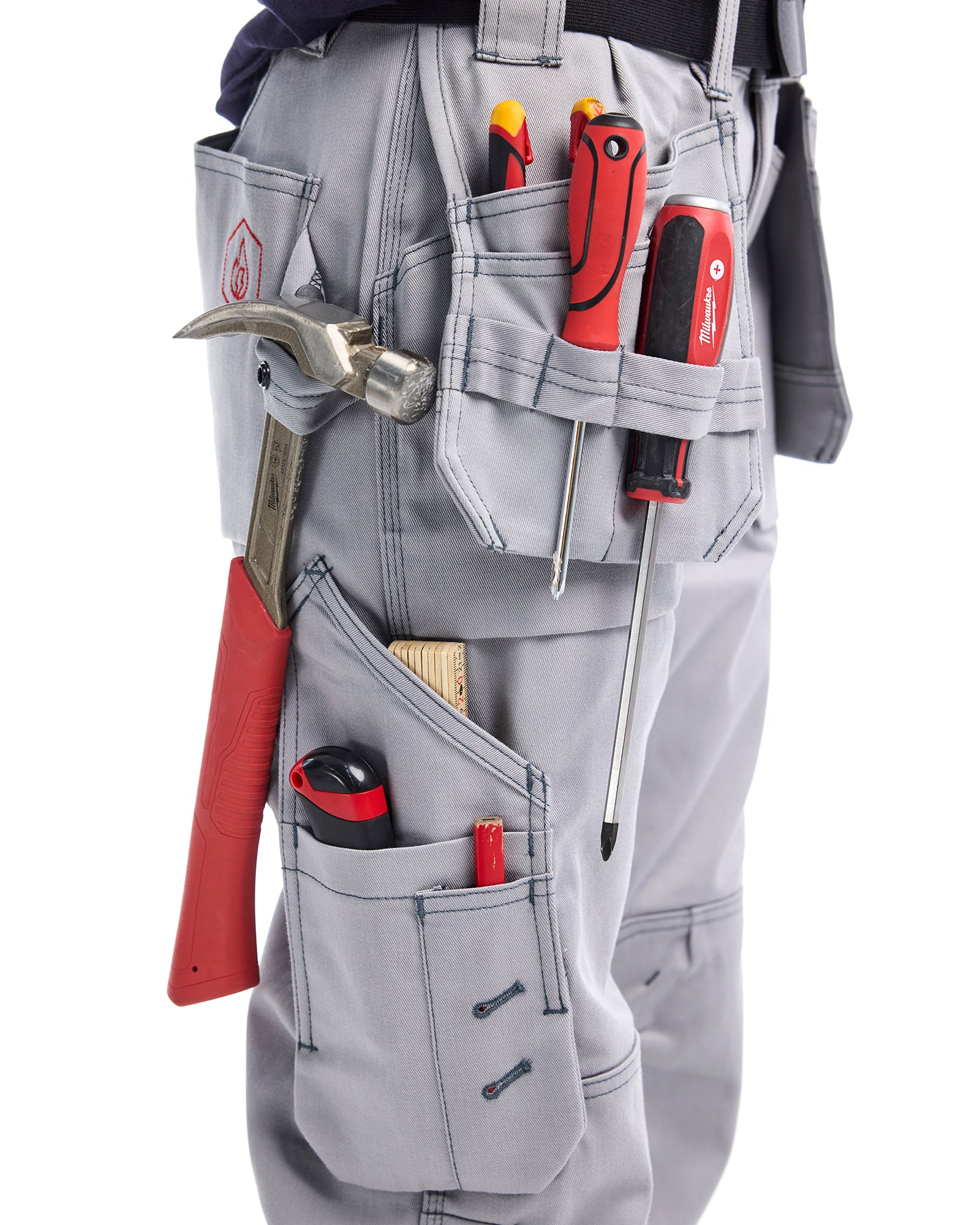 Women's FR Pant With Utility Pockets - Light grey