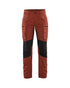 Pantalon Extensible Stratus Lite pour Femmes - Rouge ardent/Noir