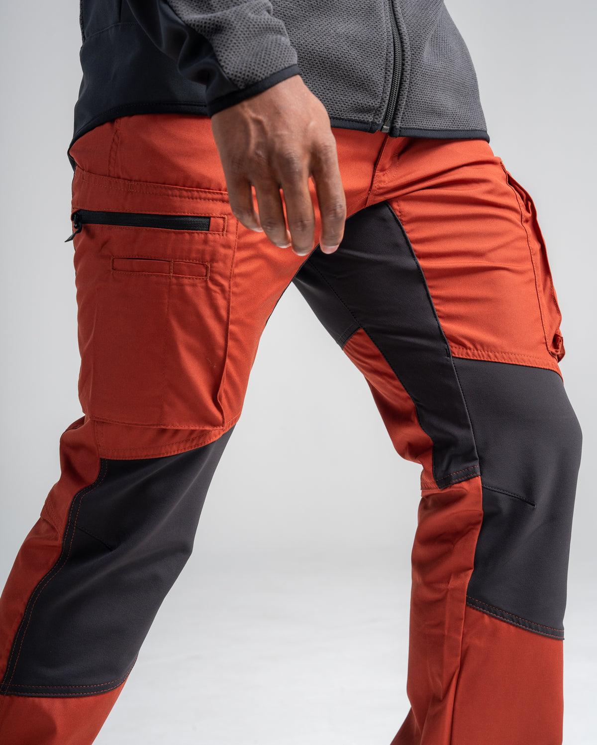Stratus Lite Stretch Pants - Burned Red/Black