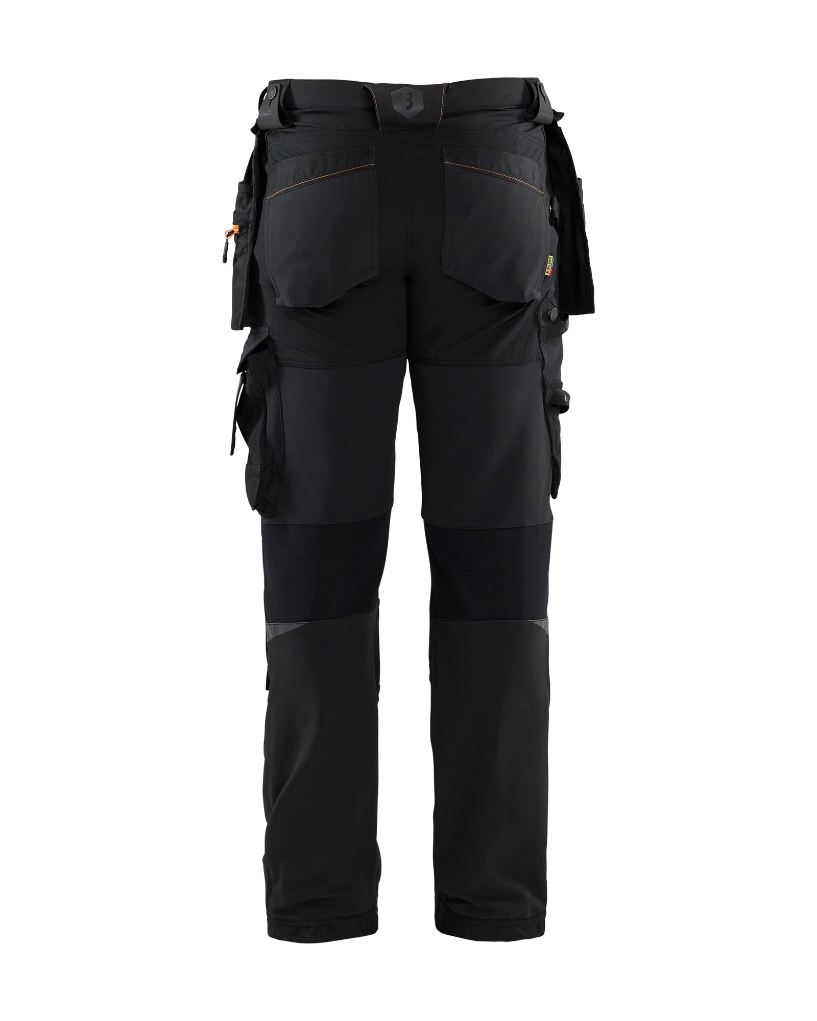 4-Way stretch Work Pants - Black/Orange