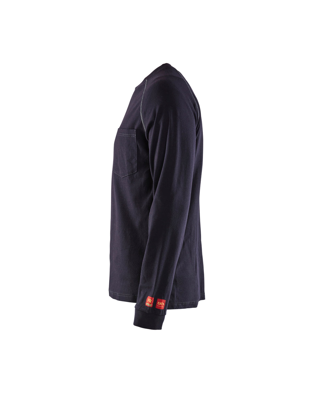 Flame Resistant Heavyweight Long Sleeve T-Shirt - Navy blue