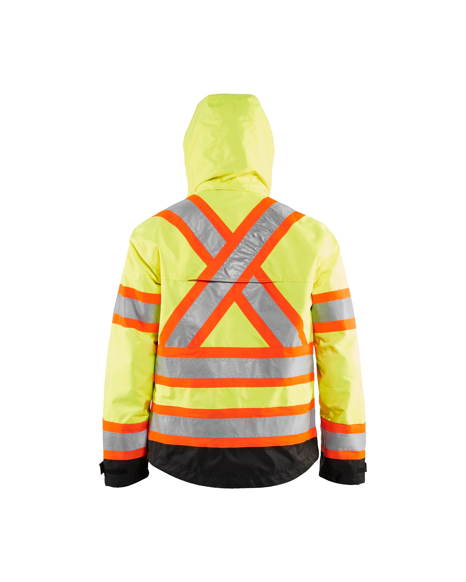 HI-VIS SHELL JACKET - Yellow Hi-viz/Black
