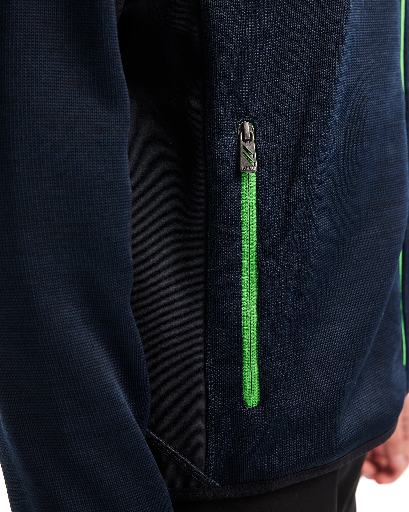 Knitted Jacket - Dark navy/Green