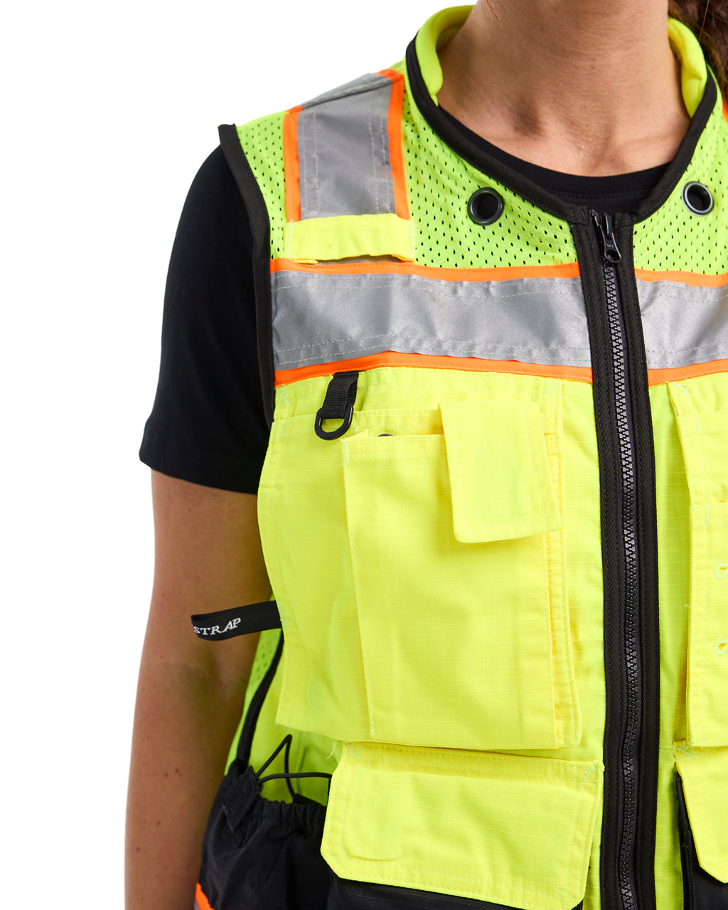 US Women's Hi-Vis Vest - Yellow Hi-viz/Black