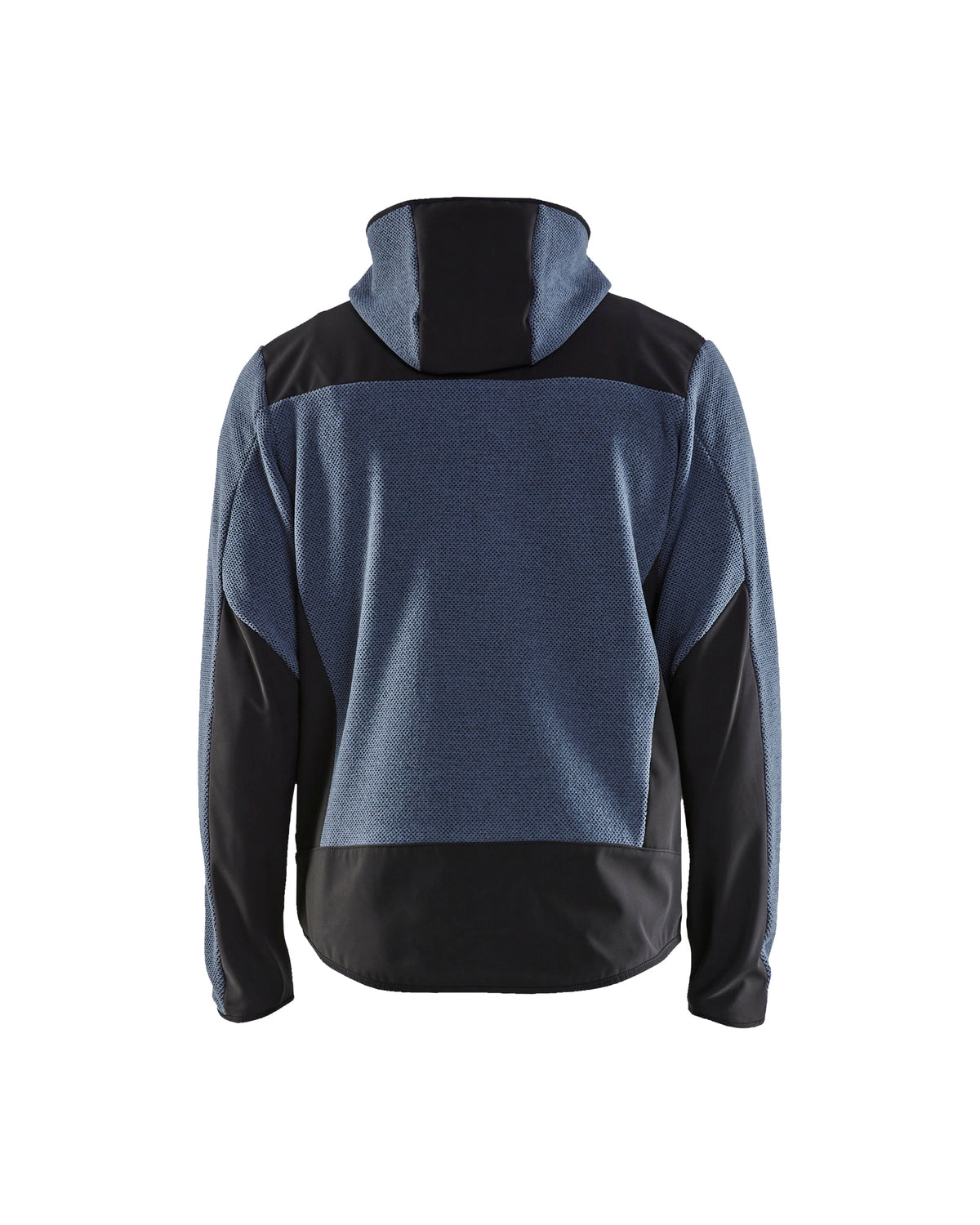 Veste en Tricot Doublée en Molleton - Bleu guède/Noir