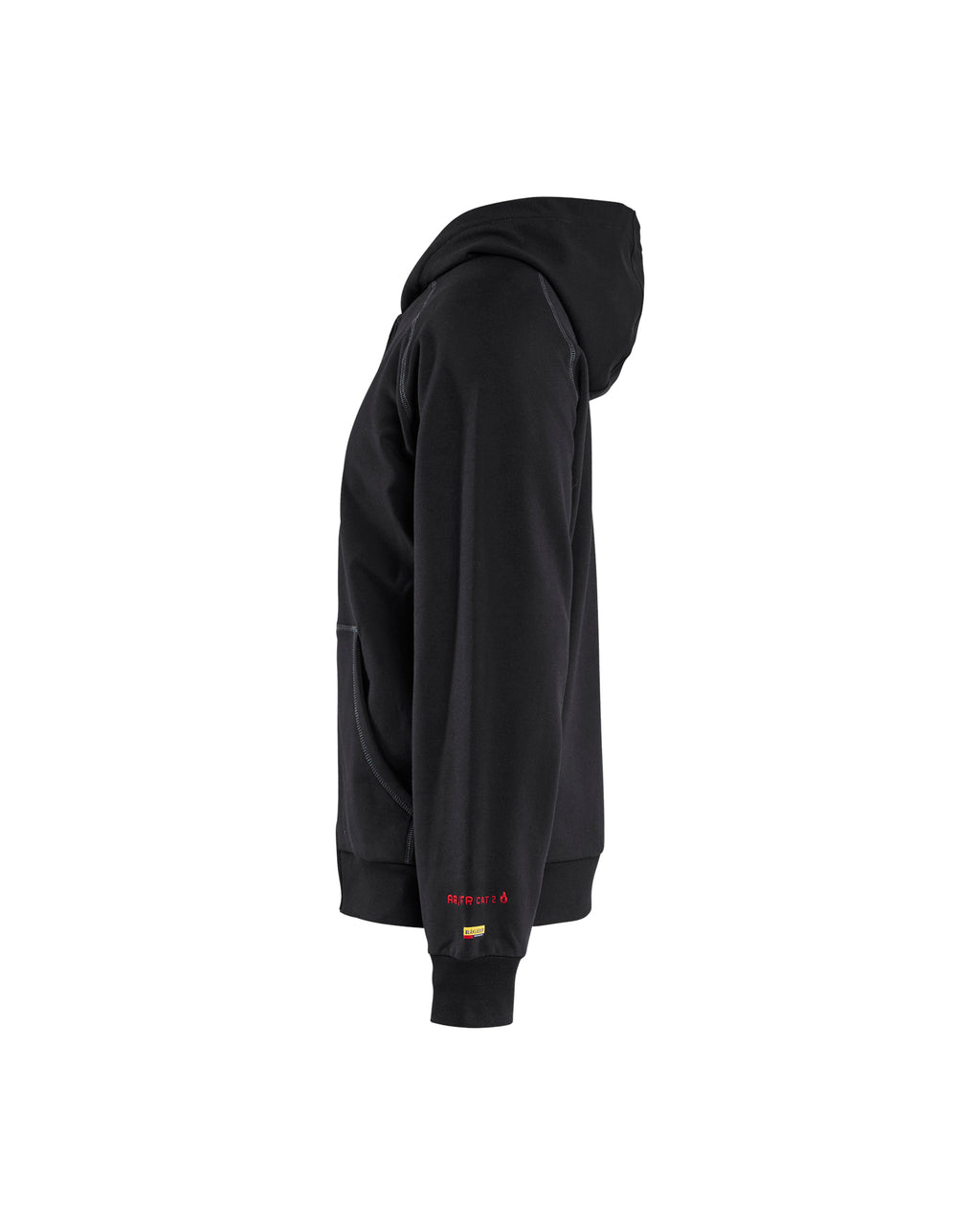 FR Zip Hooded Jacket - Black