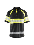 Visibility Polo - Black / Hi-Vis Yellow