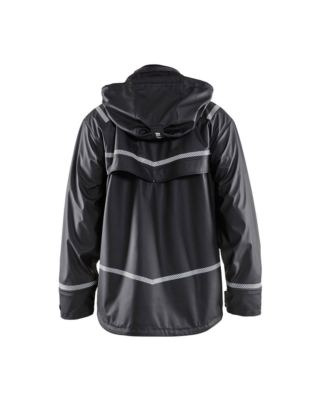 Reflective Rain Jacket - Black