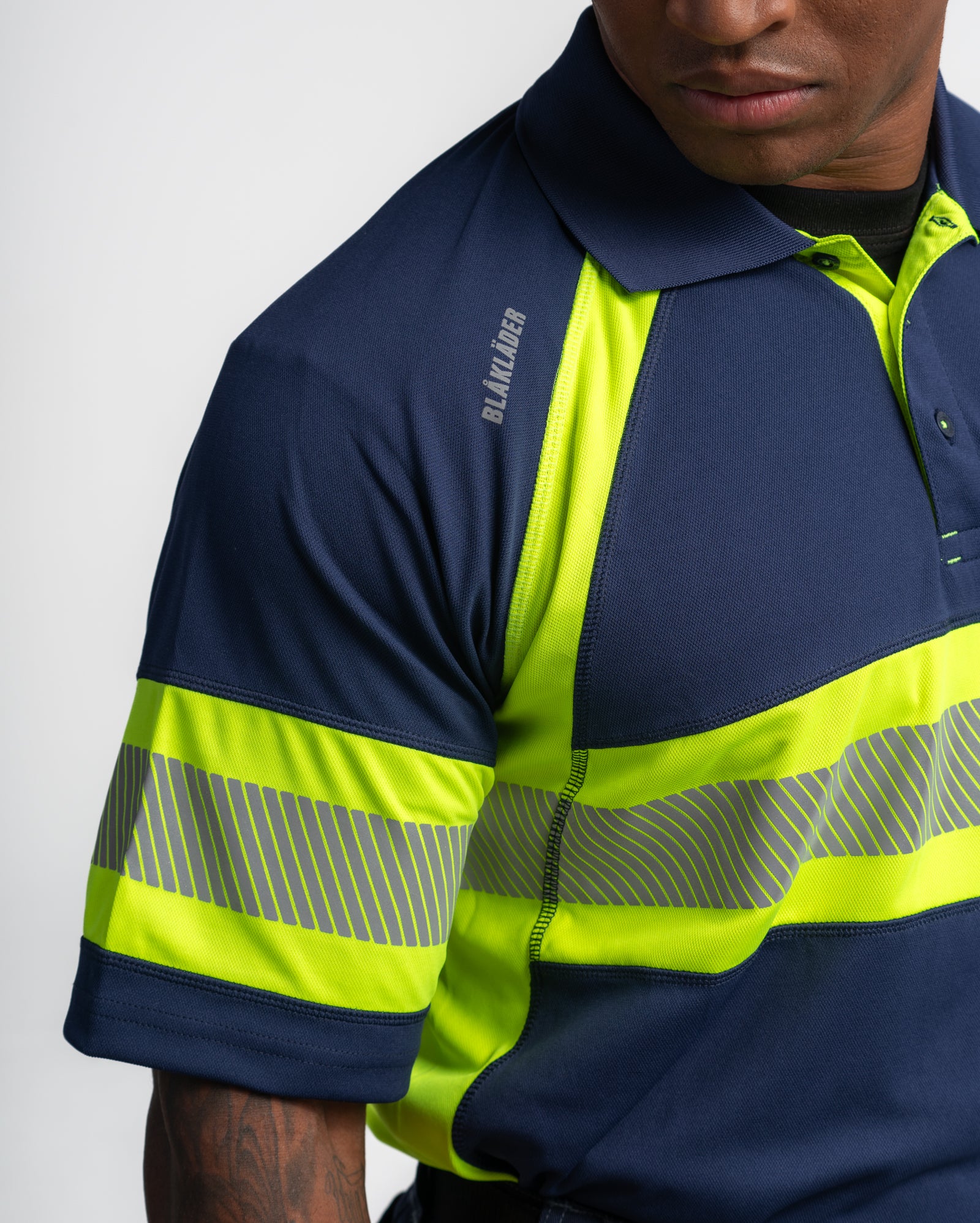 Visibility POLO - Black/Yellow Hi-viz