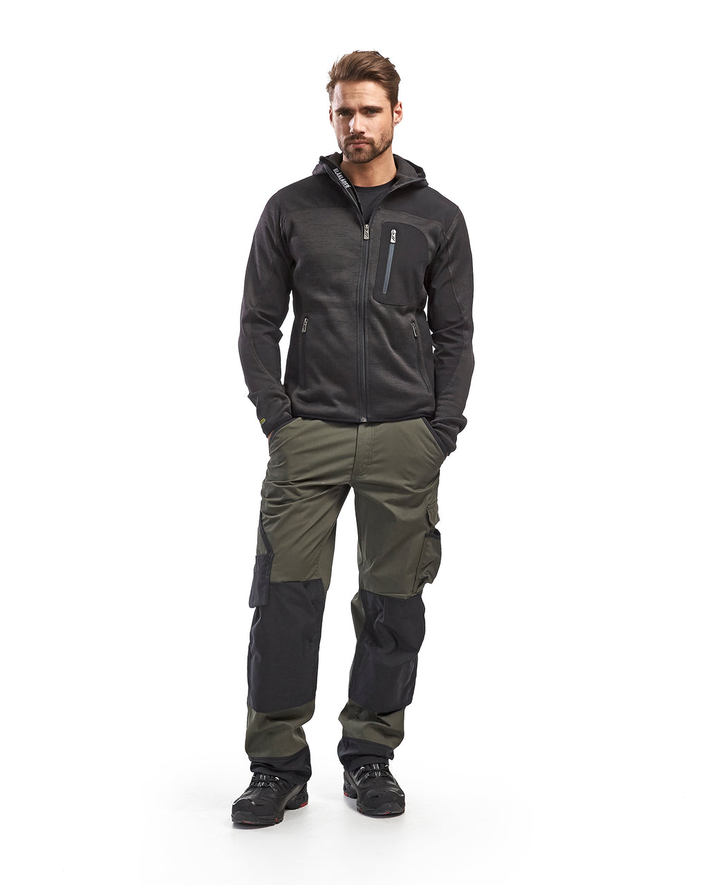 Knitted Jacket - Dark grey/Black