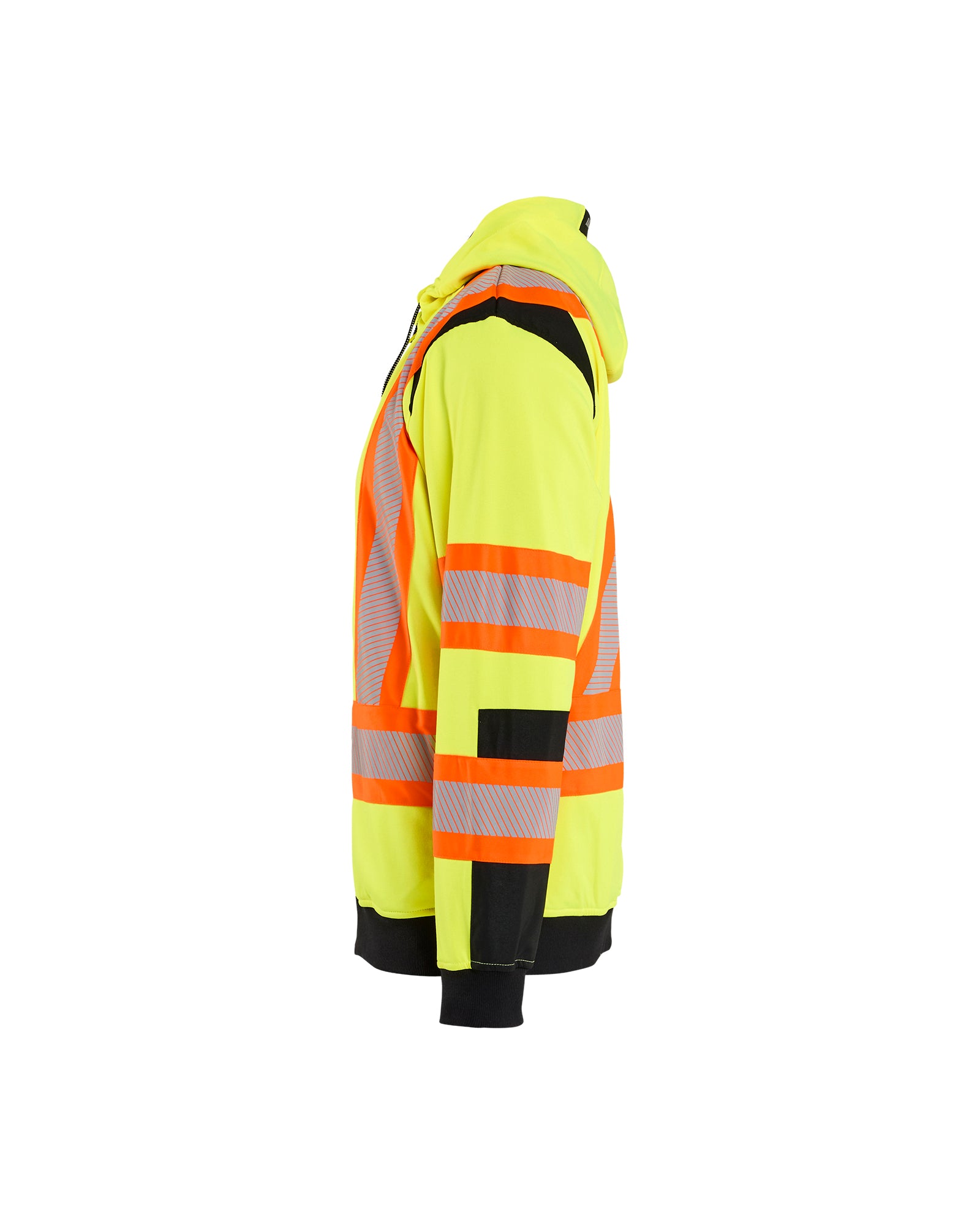 Hi-Vis CSA Full Zip Hoodie - Yellow Hi-viz/Black
