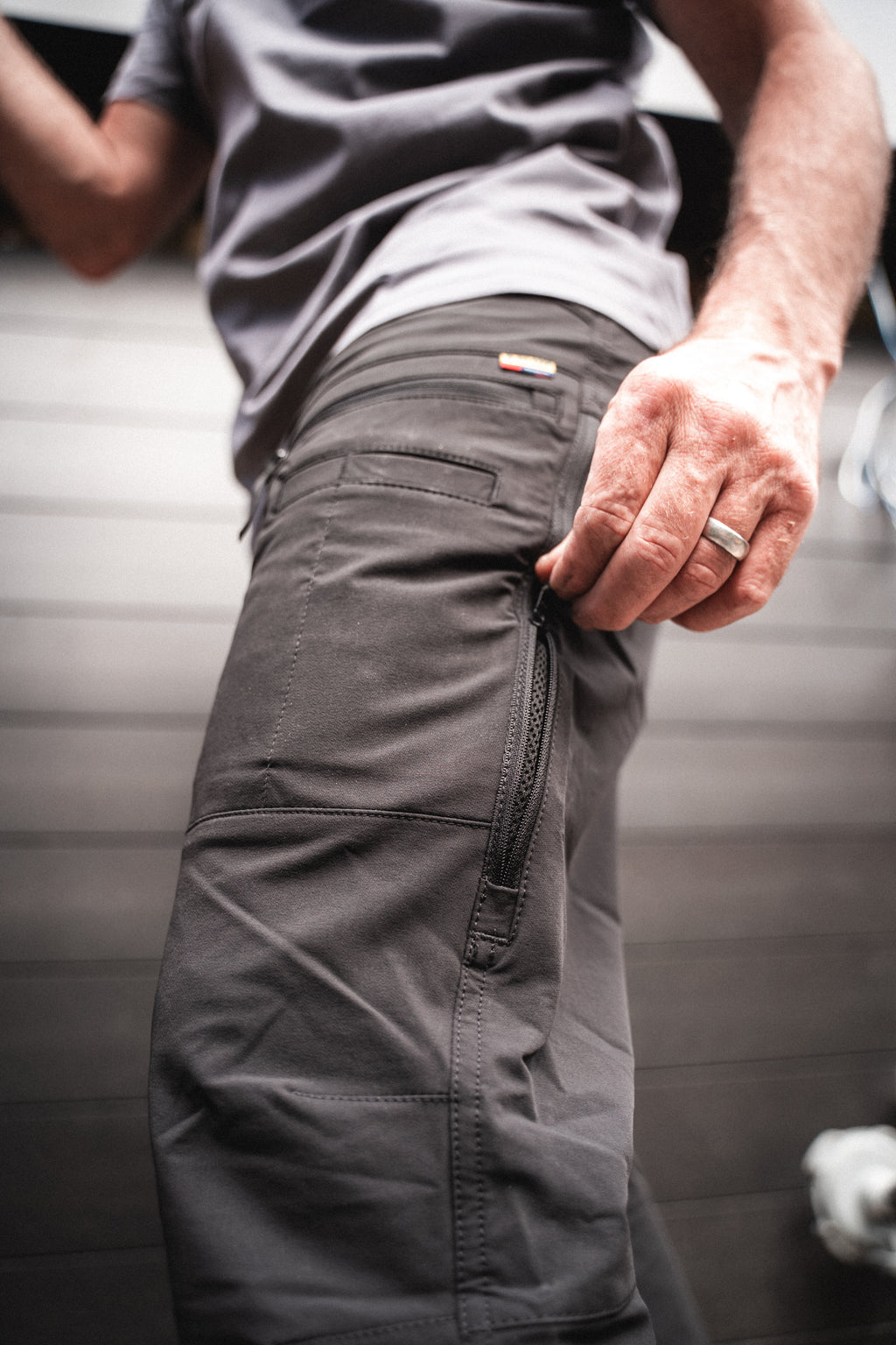 Solano Ventilated Lite Pants - lightweight breathable work pants with stretch on a construction site