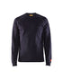 Flame Resistant Heavyweight Long Sleeve T-Shirt - Navy Blue