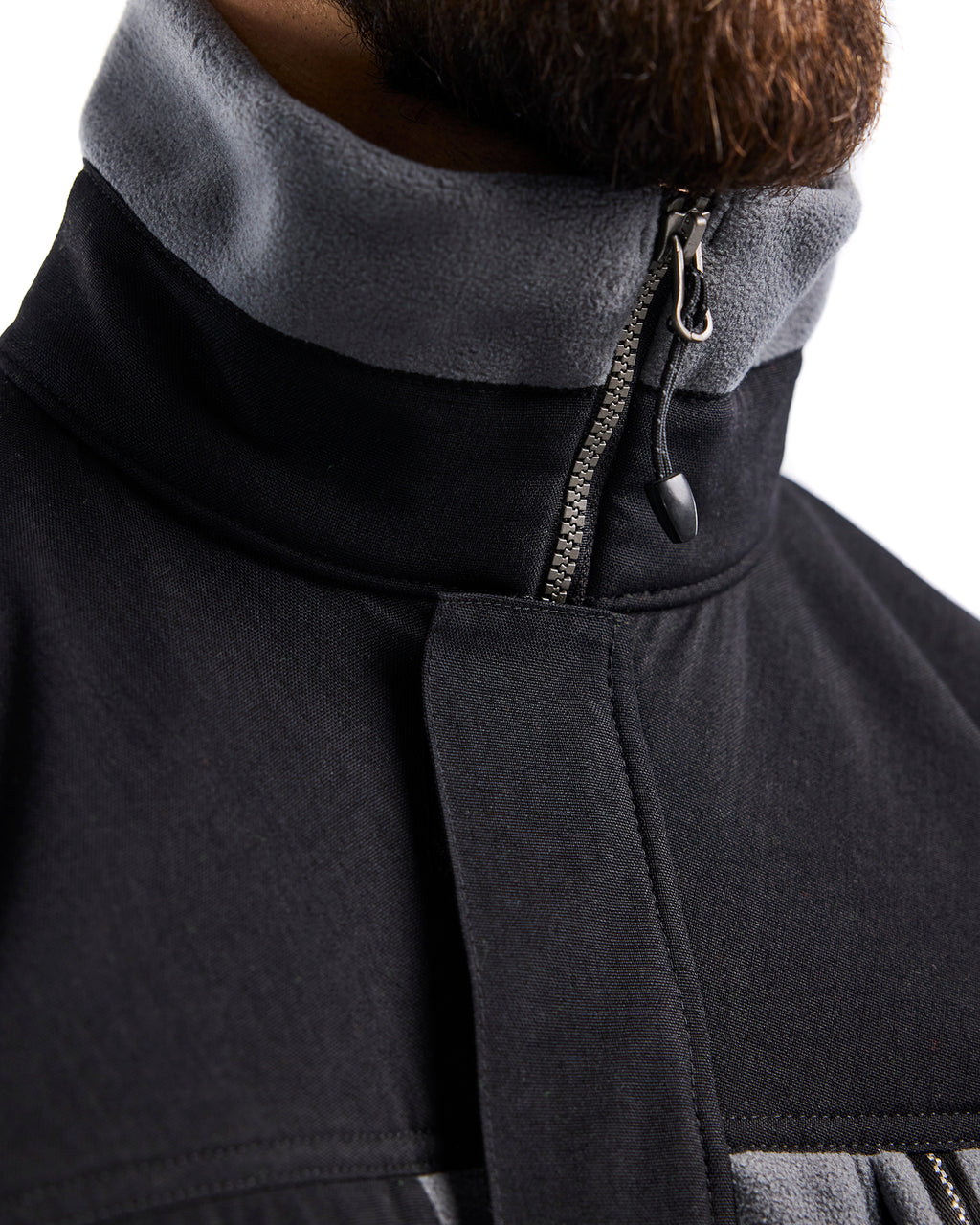 Two Fisted Fleece Jacket - Grey/Black