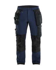 Pantalon De Travail Extensible Dans Les 4 Sens - Marine foncé/Noir