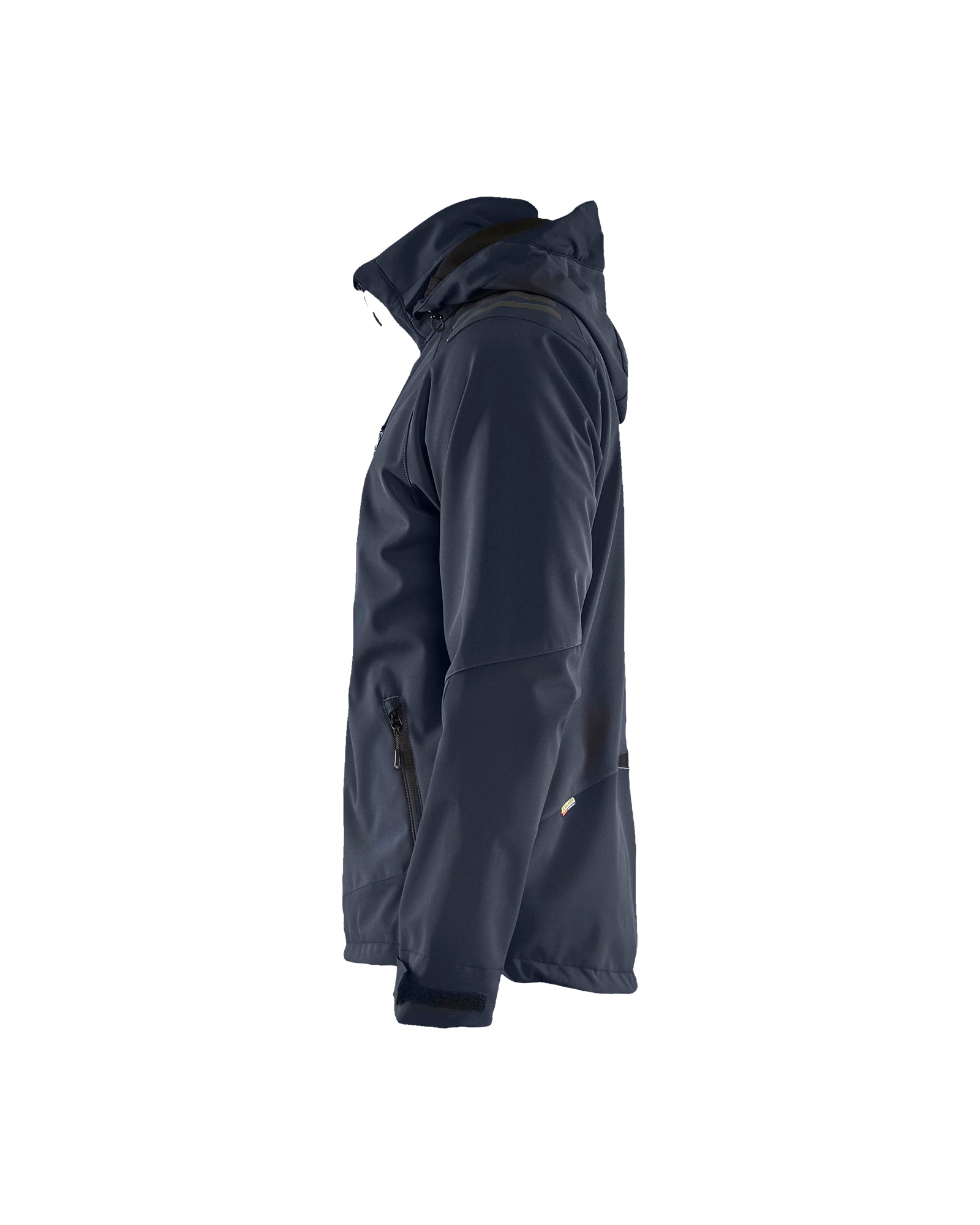 Stretch Softshell Jacket - Dark navy blue/Hi-vis yellow