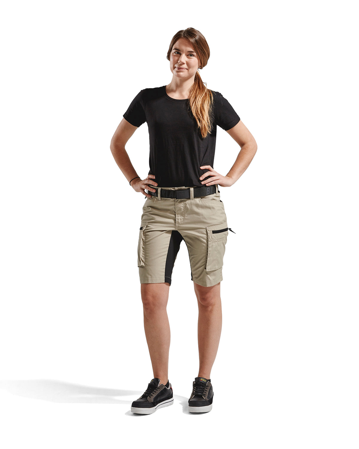 Women's Stratus Lite Stretch Shorts - Stone/Black