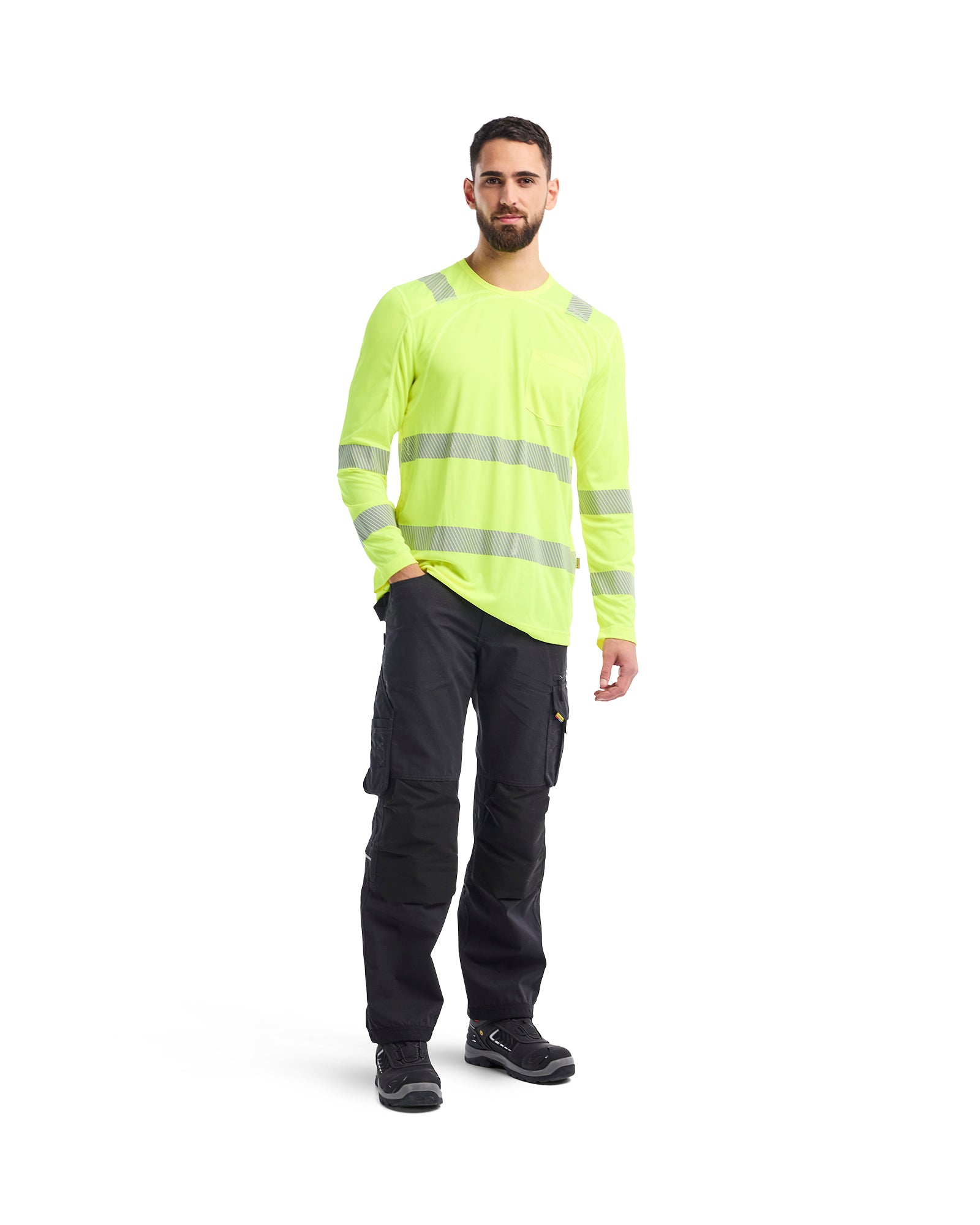 Hi Vis Long sleeve T-Shirt - Yellow