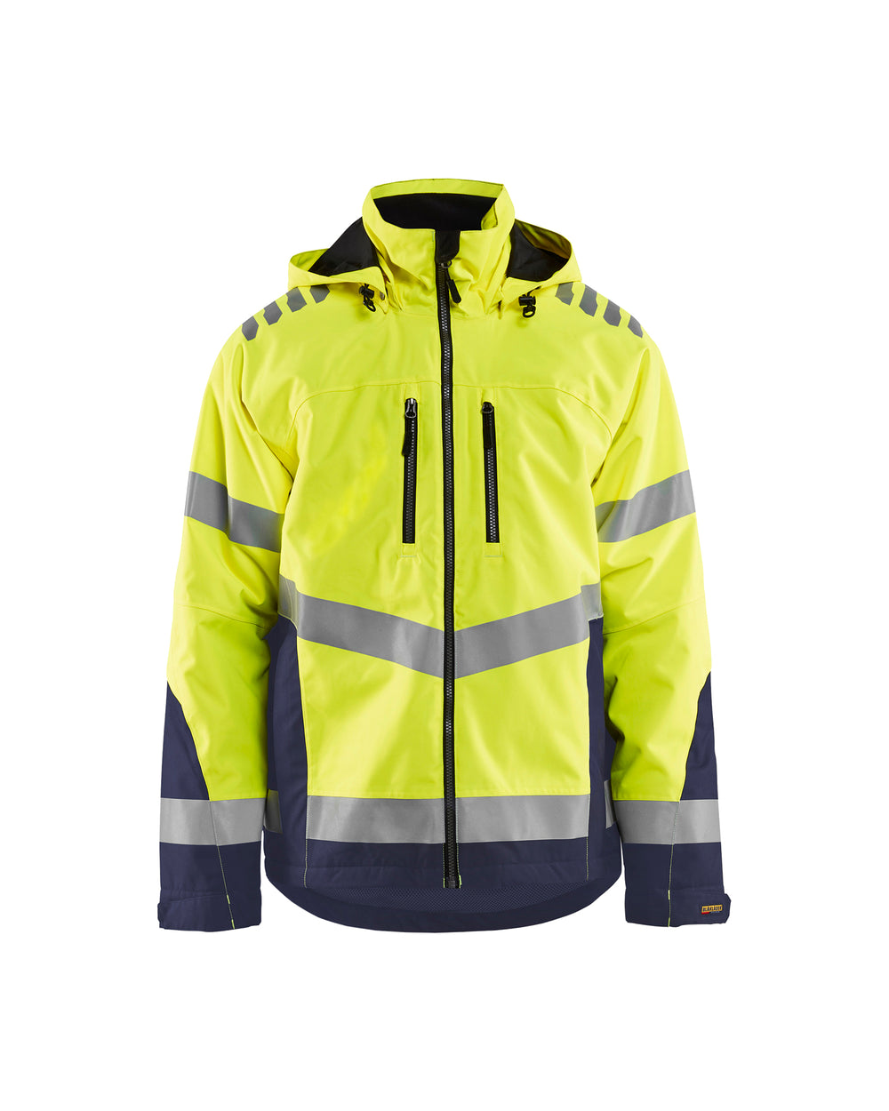 Hi-Vis Air Mesh Jacket - Yellow Hi-viz/Navy blue