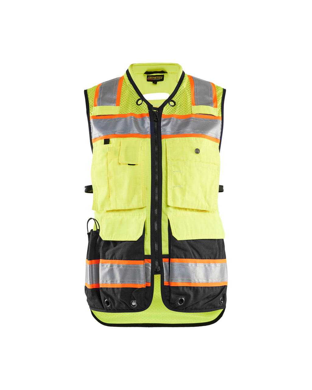 US Women's Hi-Vis Surveyor's Vest - Yellow Hi-viz/Black