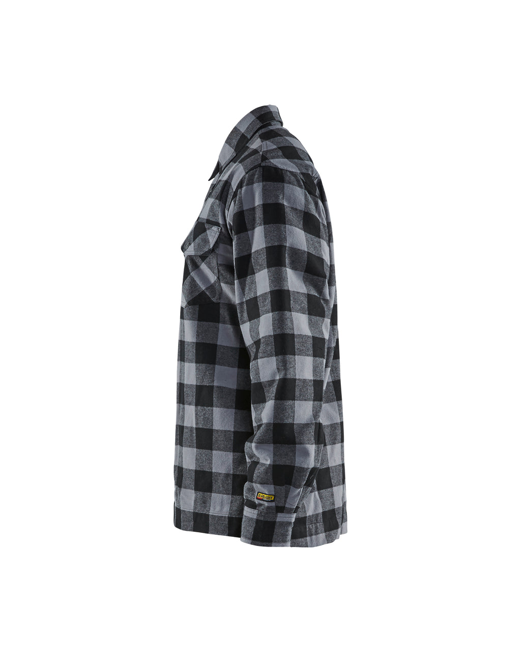 Lined flannel shirt - Dark grey/Black