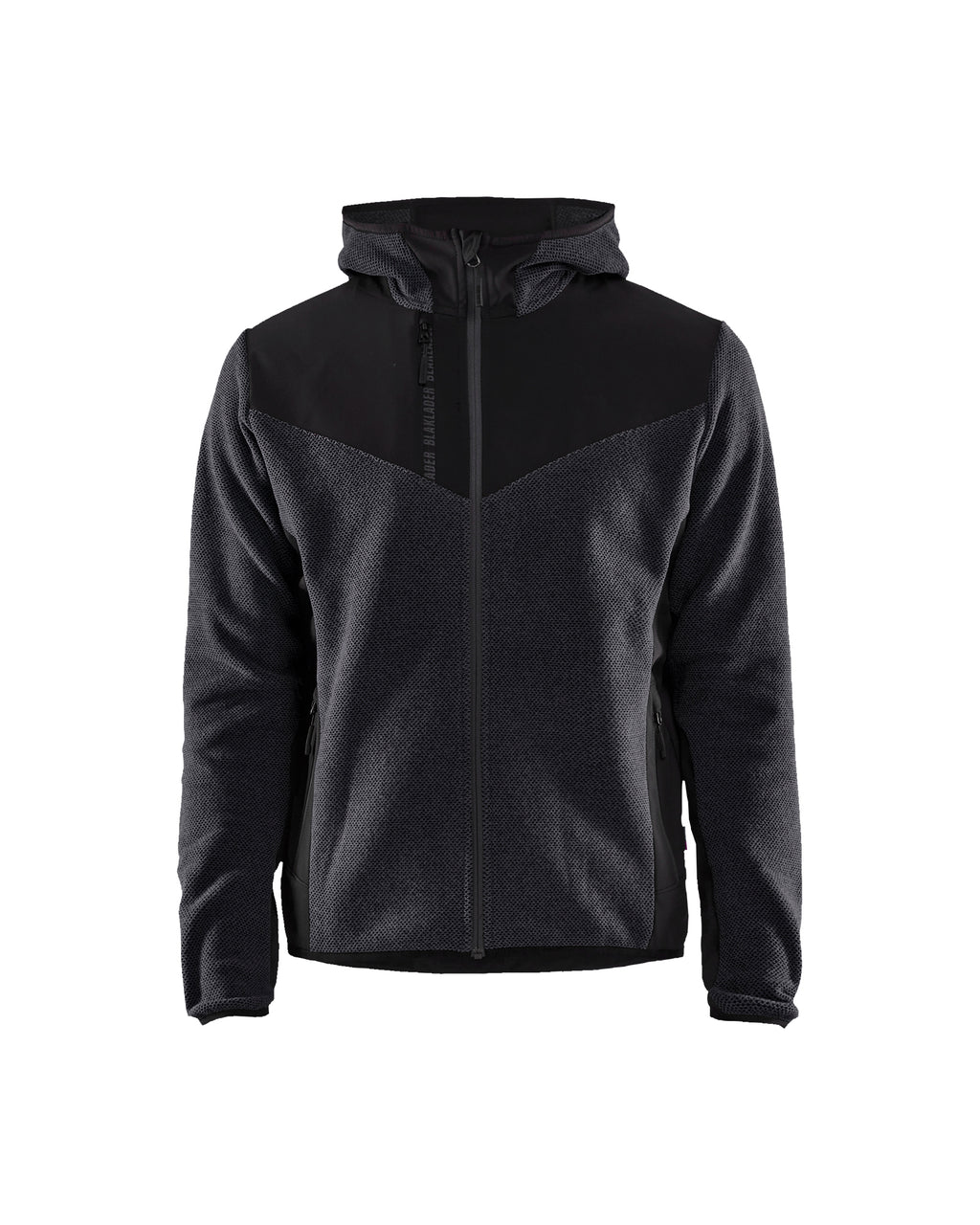 Knitted Fleece Jacket - Dark grey/Black