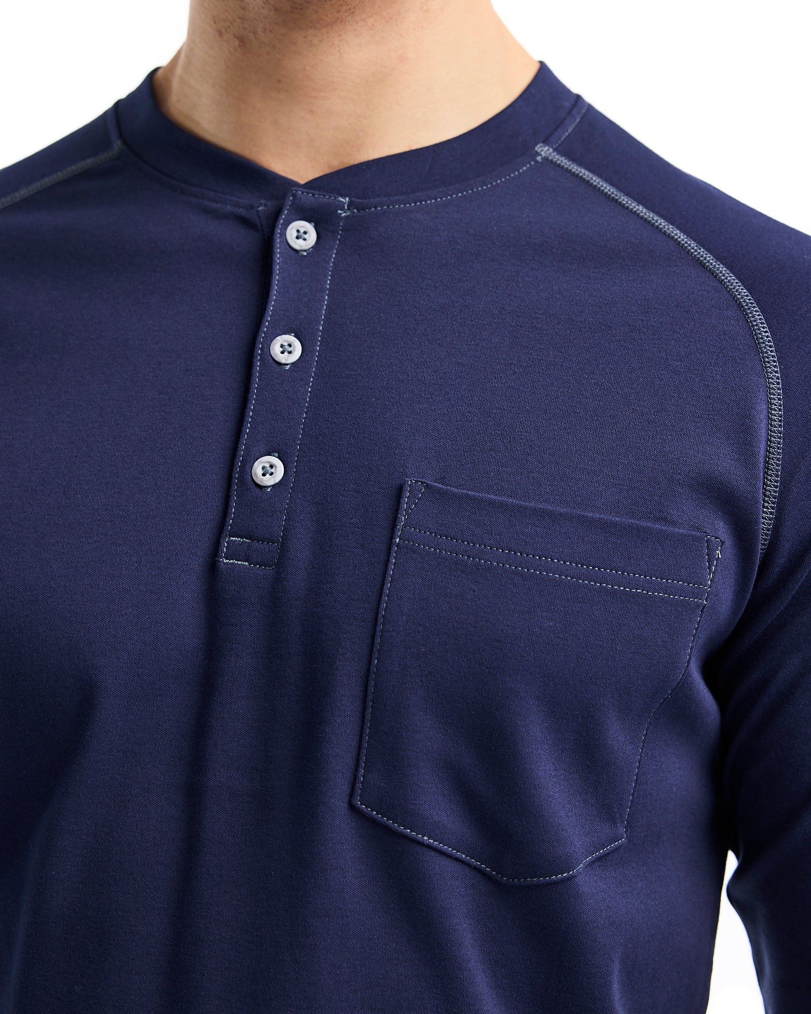 FR Light Henley (9.1cal) - Navy blue