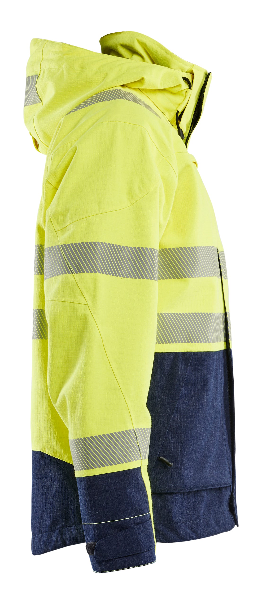Multinorm Shell Jacket - Yellow Hi-viz/Navy blue