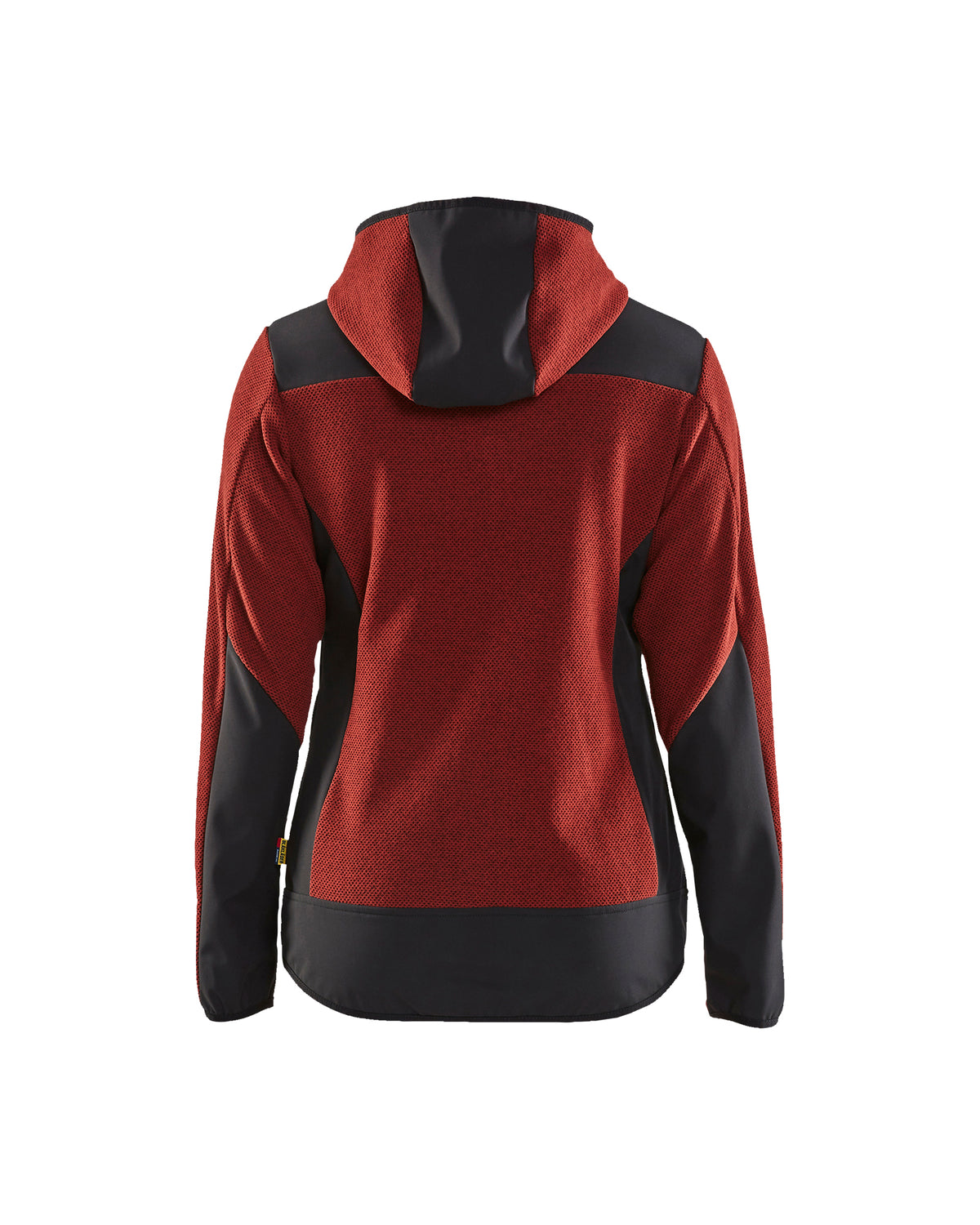 Veste en Tricot Doublée en Molleton pour Femmes - Rouge ardent/Noir