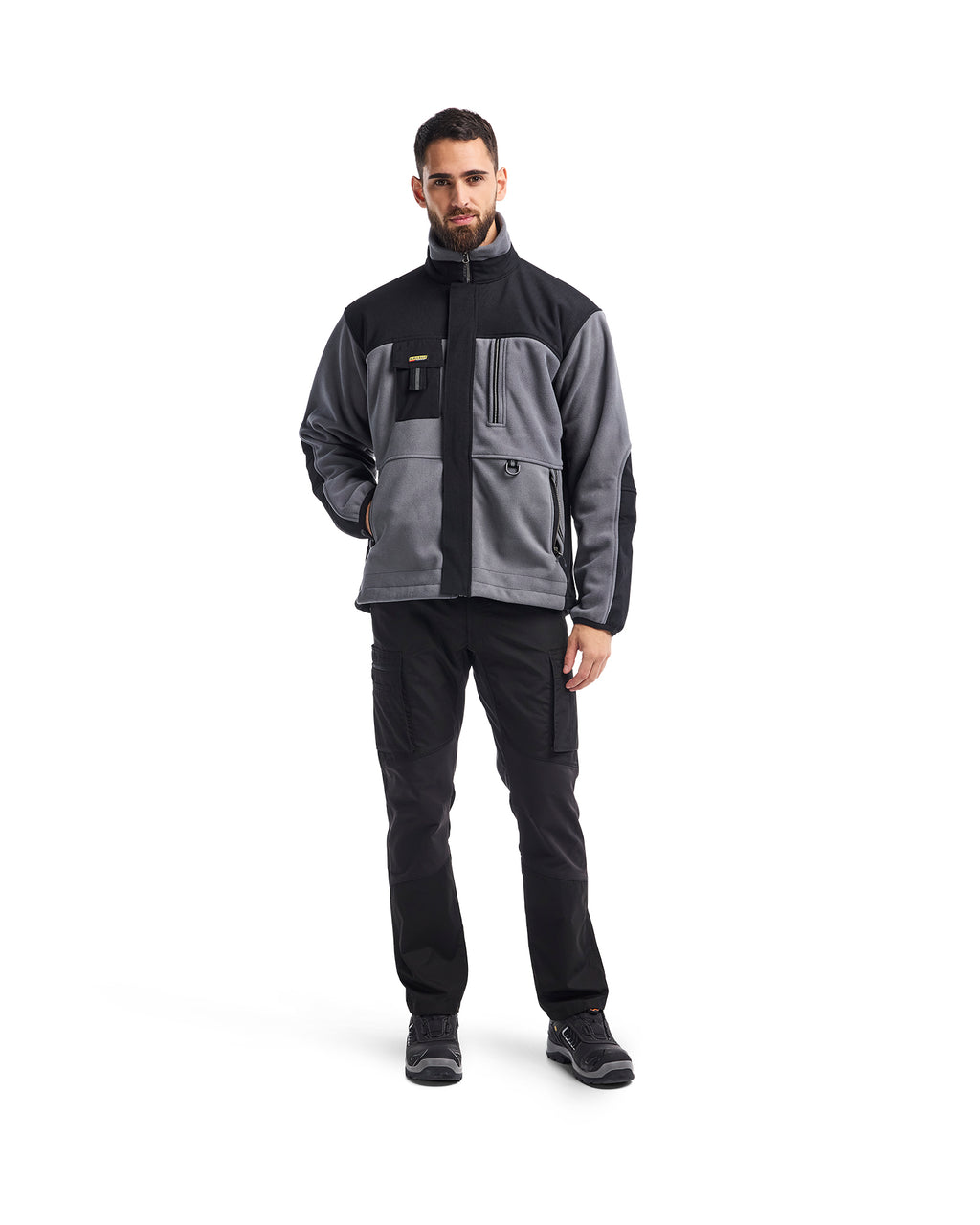 Fleece Jacket - Grey/Black