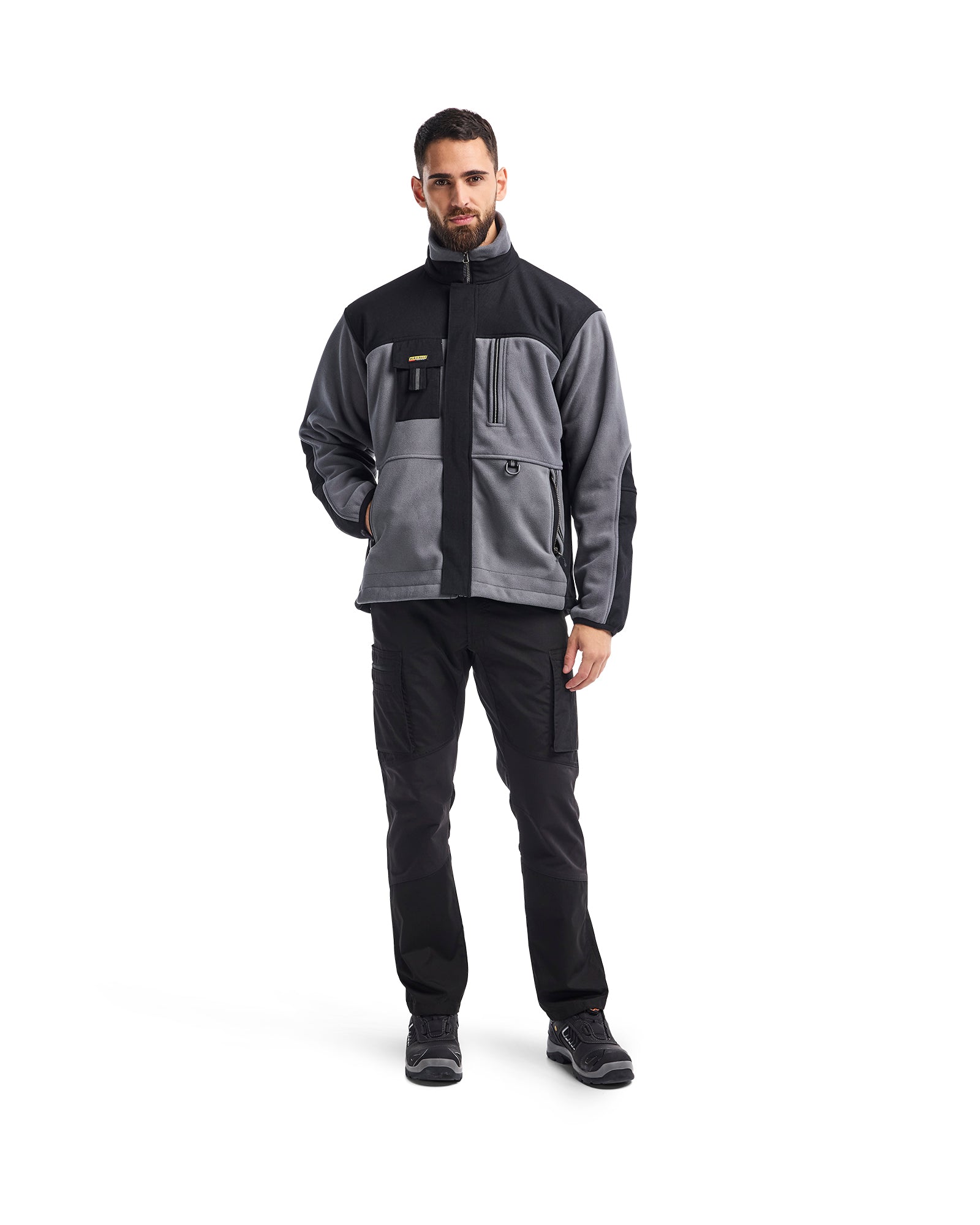 Two Fisted Fleece Jacket - Grey/Black